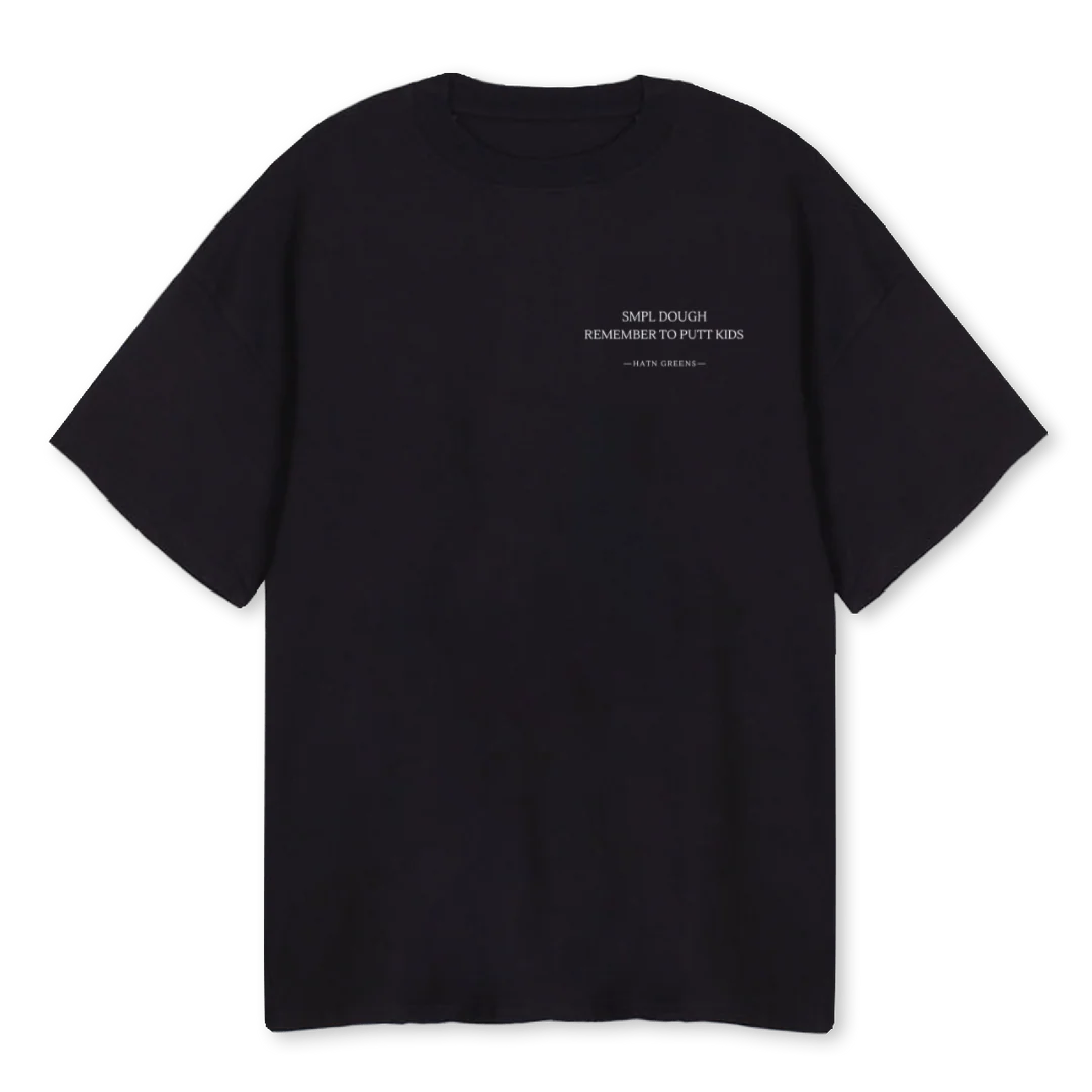 SMPLT Black Oversized Tee.