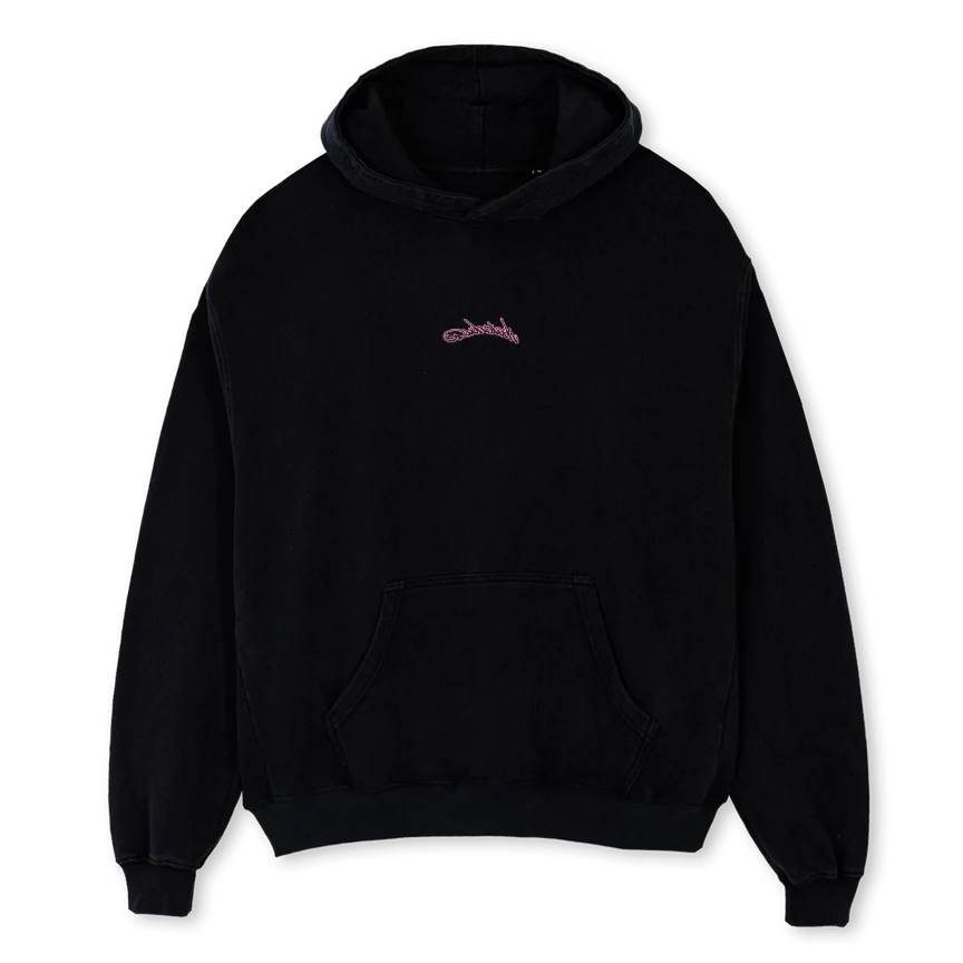 SNAKEHOODIE Black Oversized Hoodie.