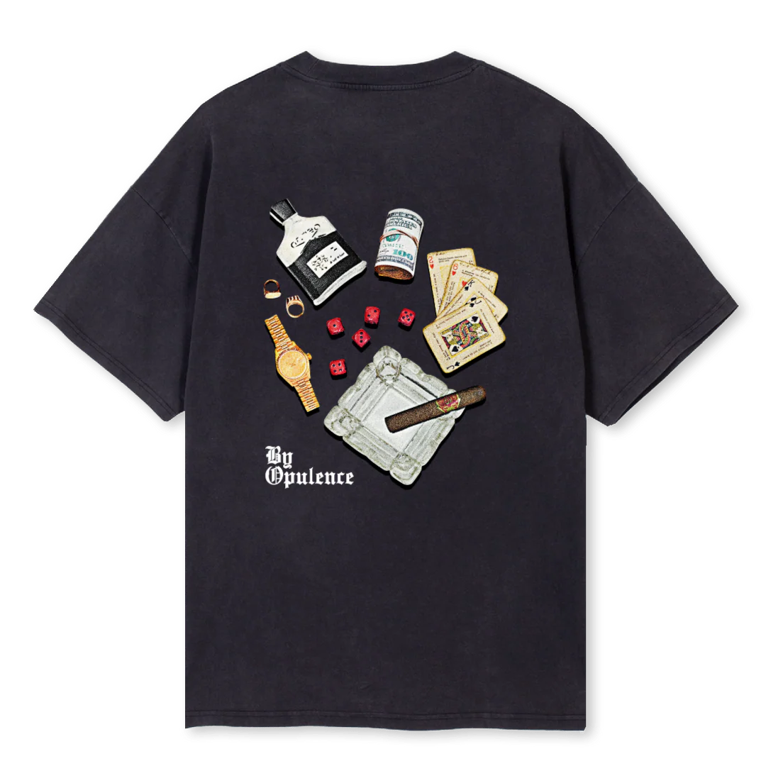 CASINO OT_VB Vintage Black Oversized Tee - Image 2