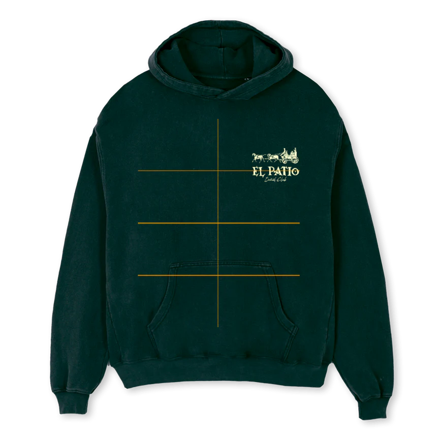 SOCIALCLUBHOODIE Wild Green Oversized Hoodie.
