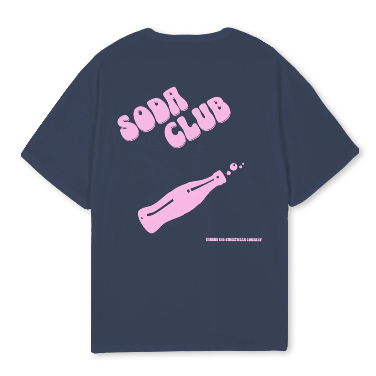 SODACLUB Navy Blue Oversized Tee. - Image 2