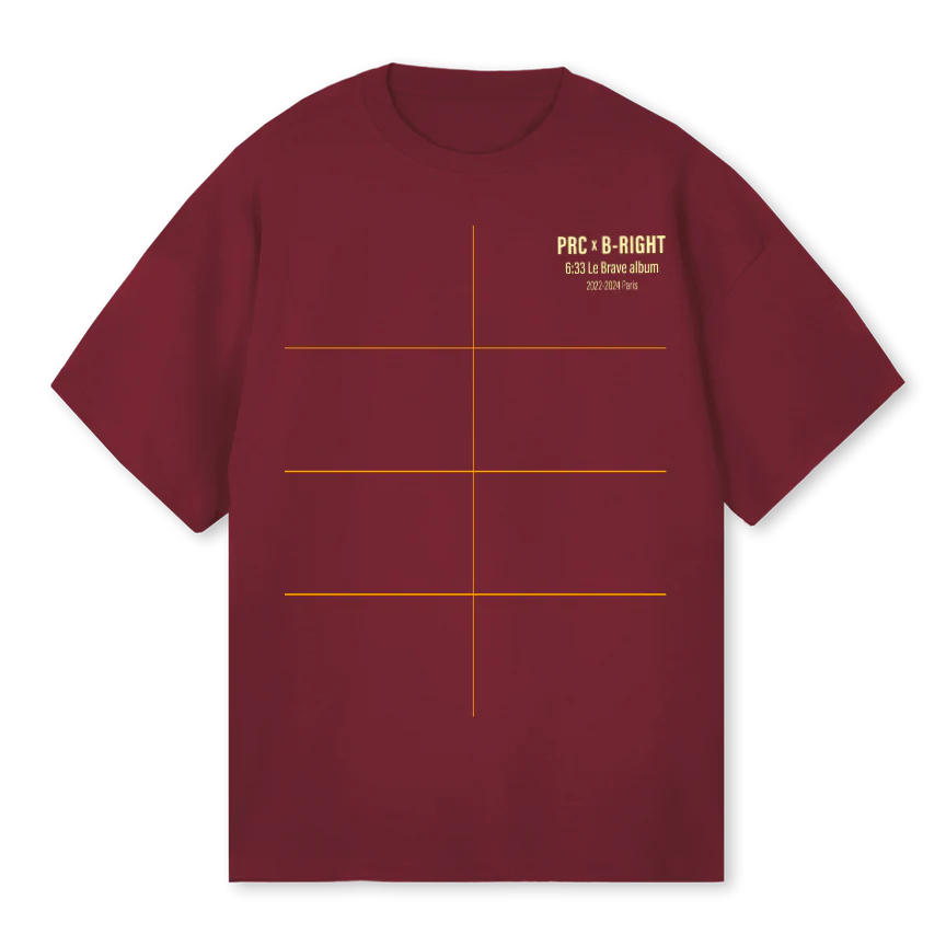 SOG Burgundy Oversized Tee.