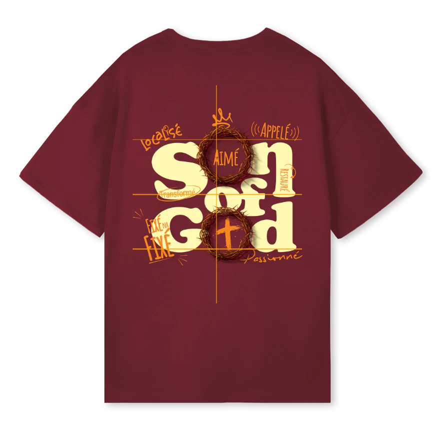 SOG Burgundy Oversized Tee. - Image 2