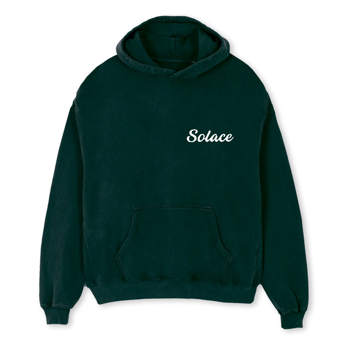 SOLACE FOREST Wild Green Oversized Hoodie.