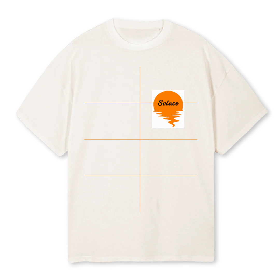 SOLACE SUN SEEKER Vintage White Oversized Tee.