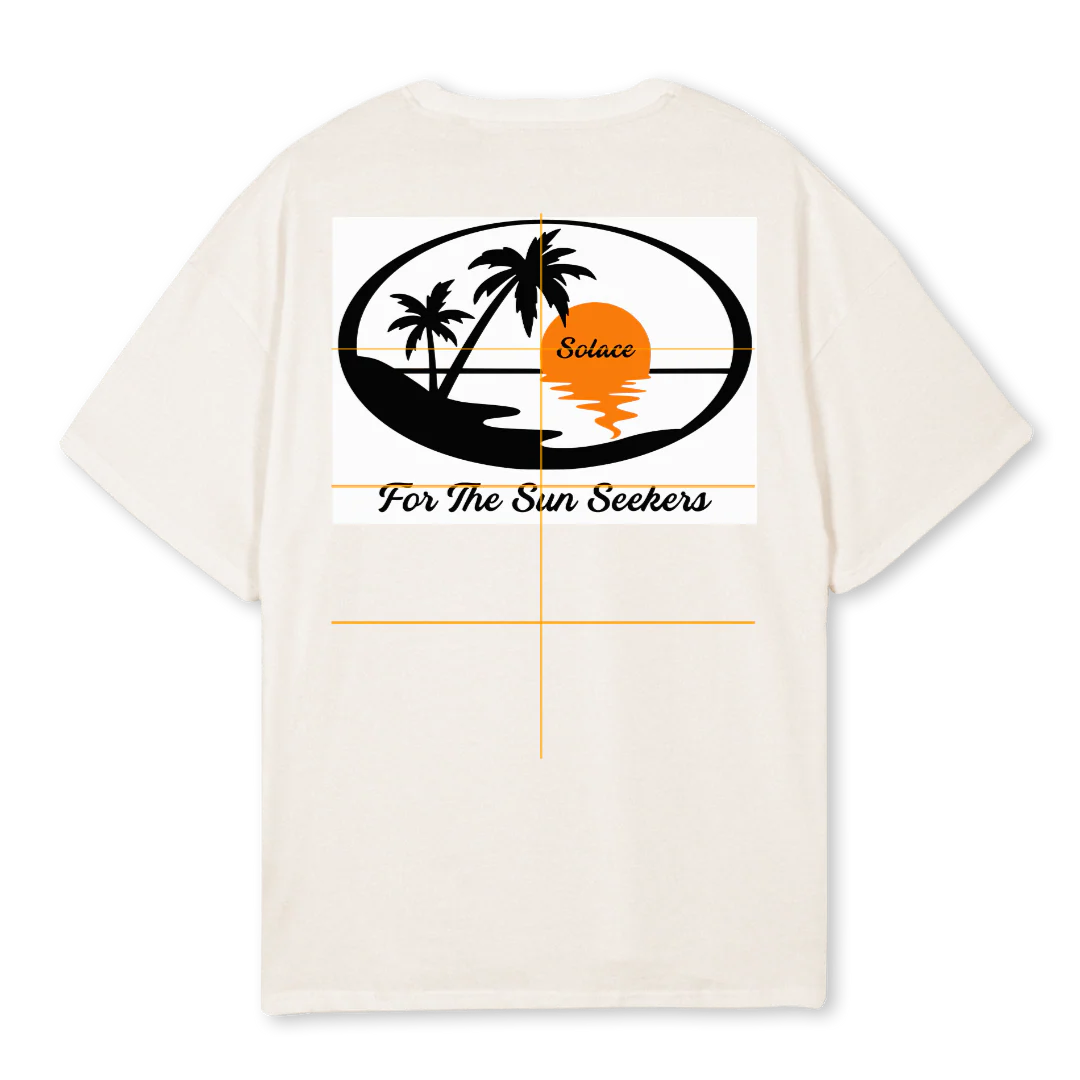 SOLACE SUN SEEKER Vintage White Oversized Tee. - Image 2