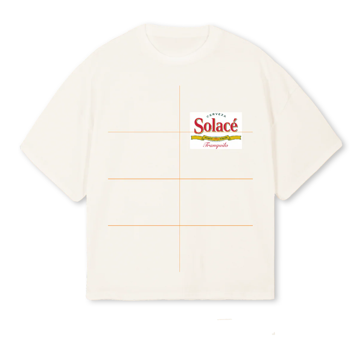 SOLACEBEER Vintage White Oversized Boxy Tee.