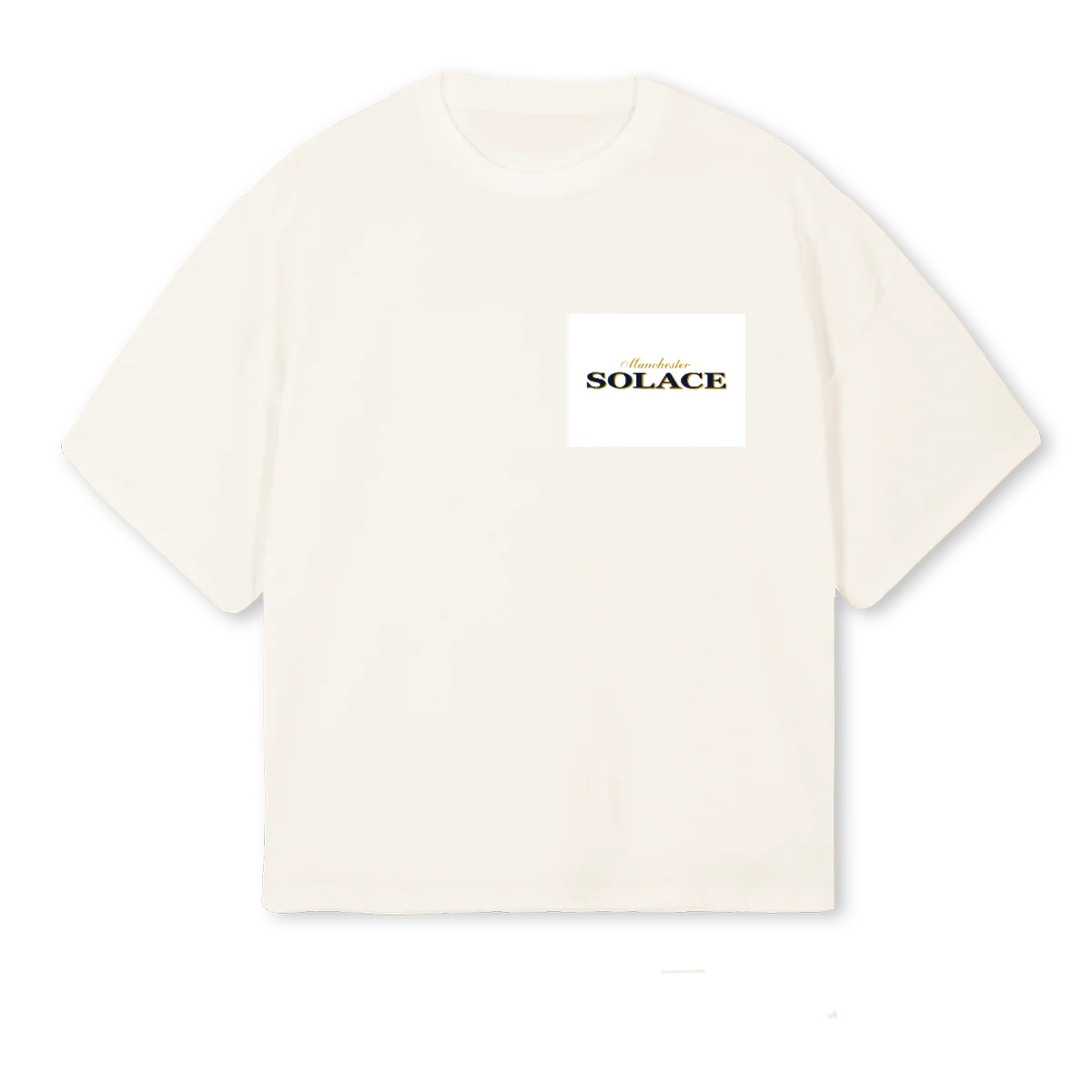 SOLACEROYALTEE Vintage White Oversized Boxy Tee.