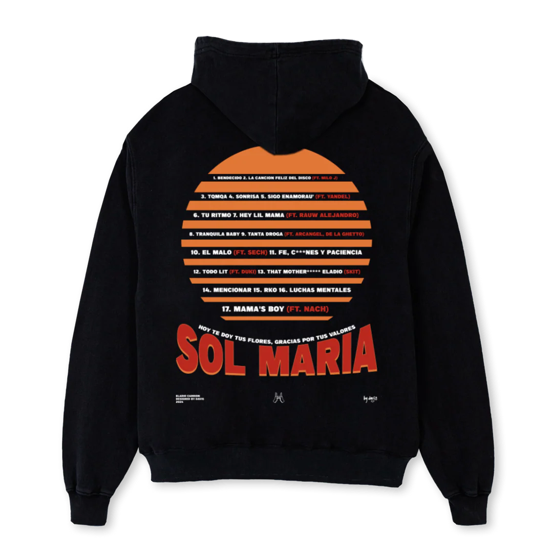 SOLHOODIE Black Oversized Hoodie. - Image 2