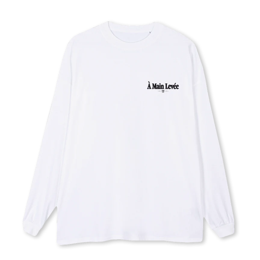 SOLISFLAGLONGSLEEVE White Oversized LS Tee.