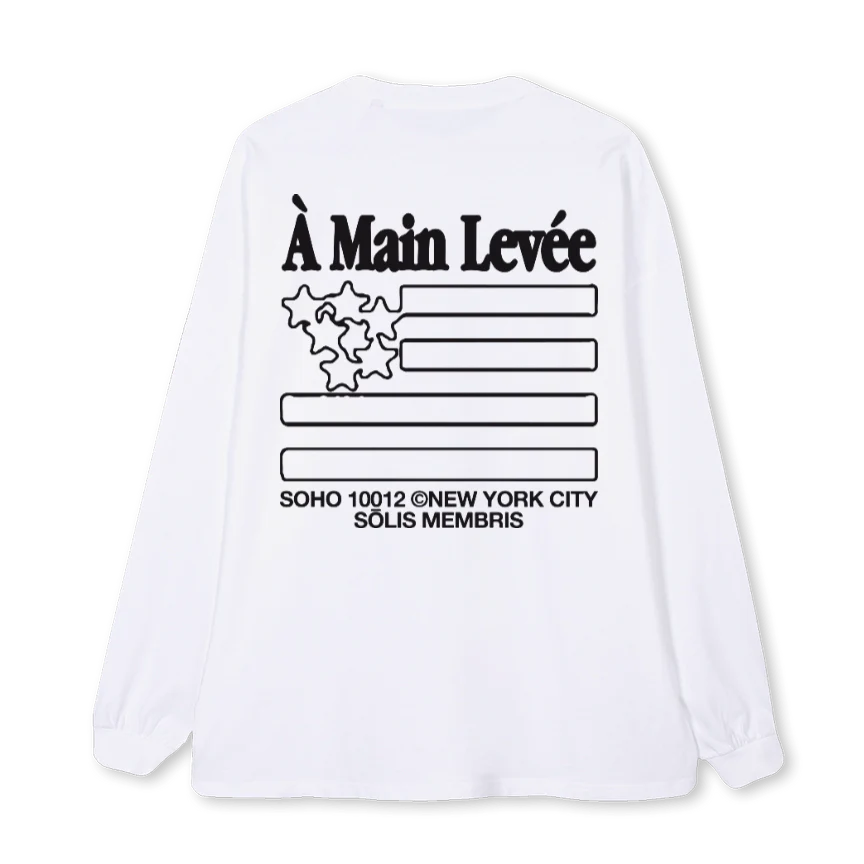 SOLISFLAGLONGSLEEVE White Oversized LS Tee. - Image 2