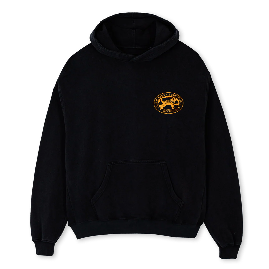 SOLISTIGERMEMBERHOOD Black Oversized Hoodie.