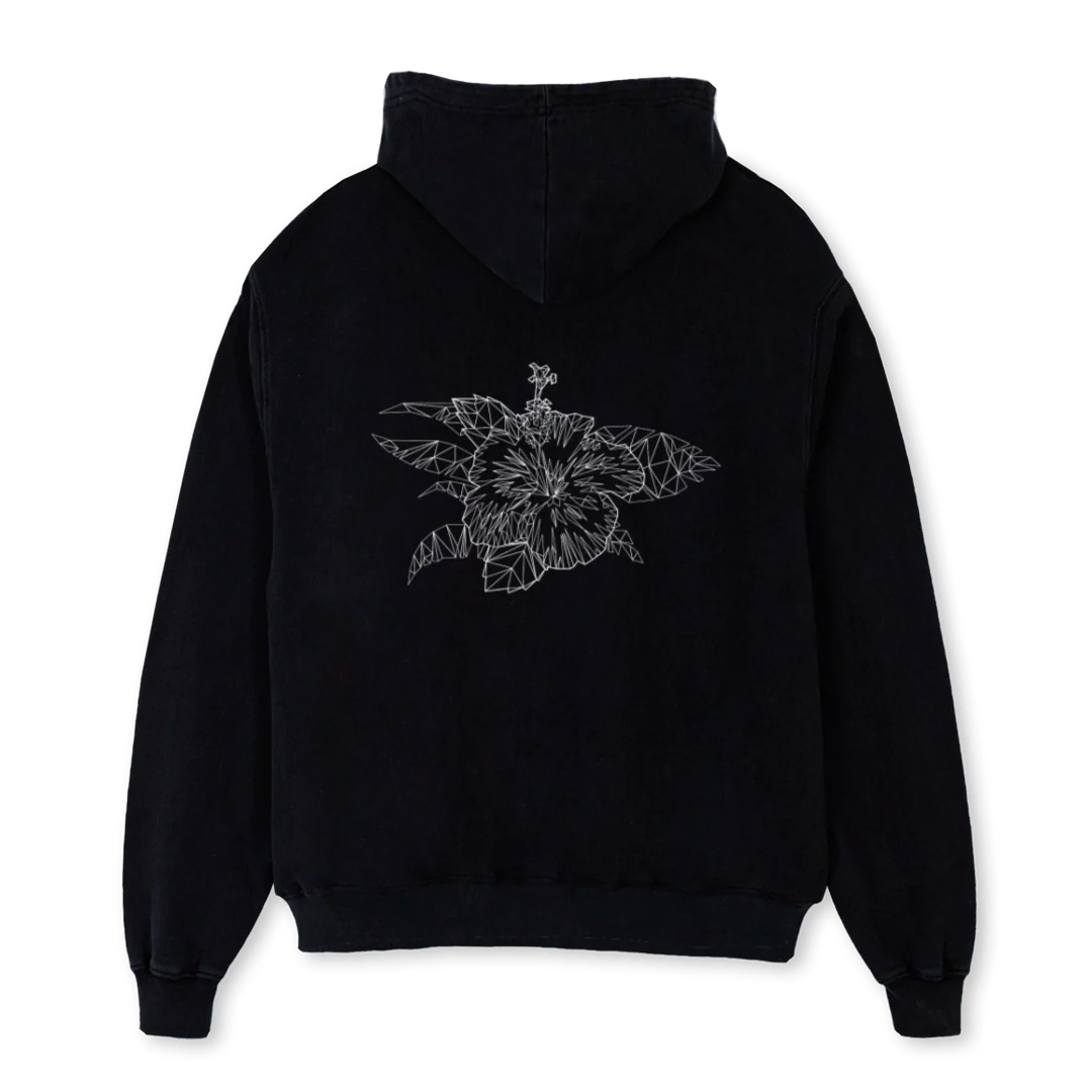 SOLLOTIFUL BEACH Black Oversized Hoodie. - Image 2