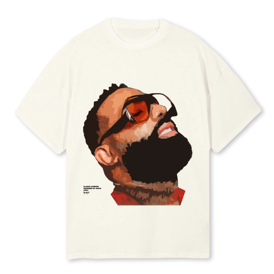 SOLMARIA Cream Oversized Tee.
