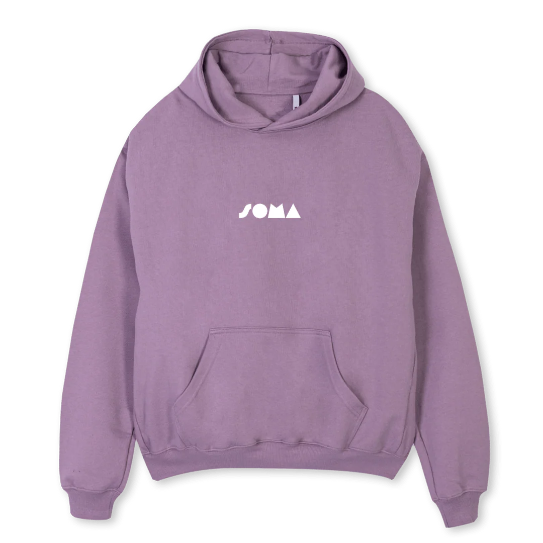 SOMASAMPLETWO Purple Oversized Hoodie.