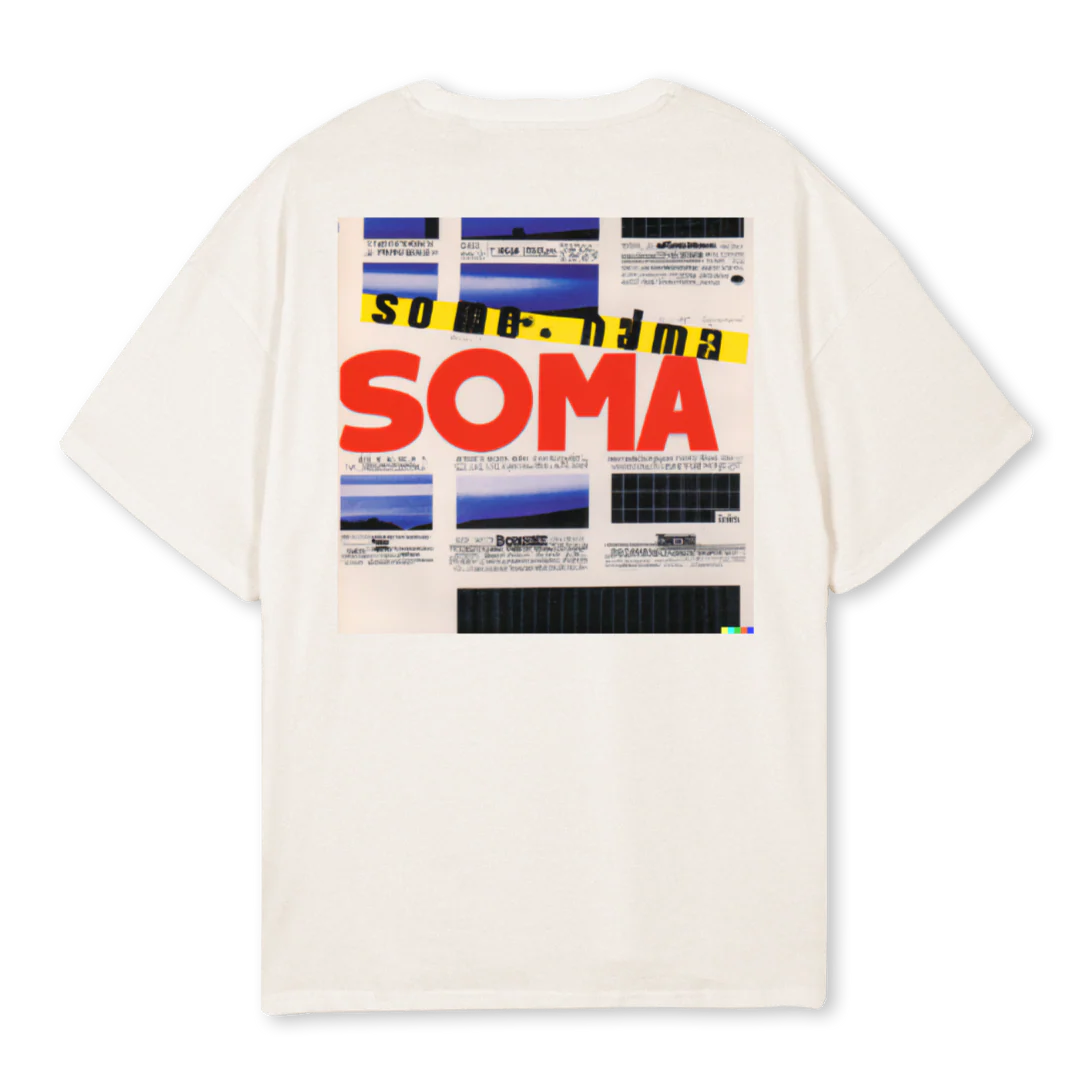 SOMATSHIRTONE Vintage White Oversized Tee. - Image 2