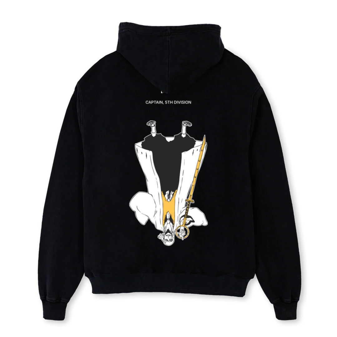 CAPTAIN FIFTH DIV_B Black Oversized Hoodie. - Image 2