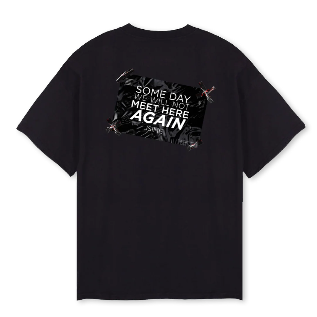 SOMEDAYTAPE Black Oversized Tee. - Image 2