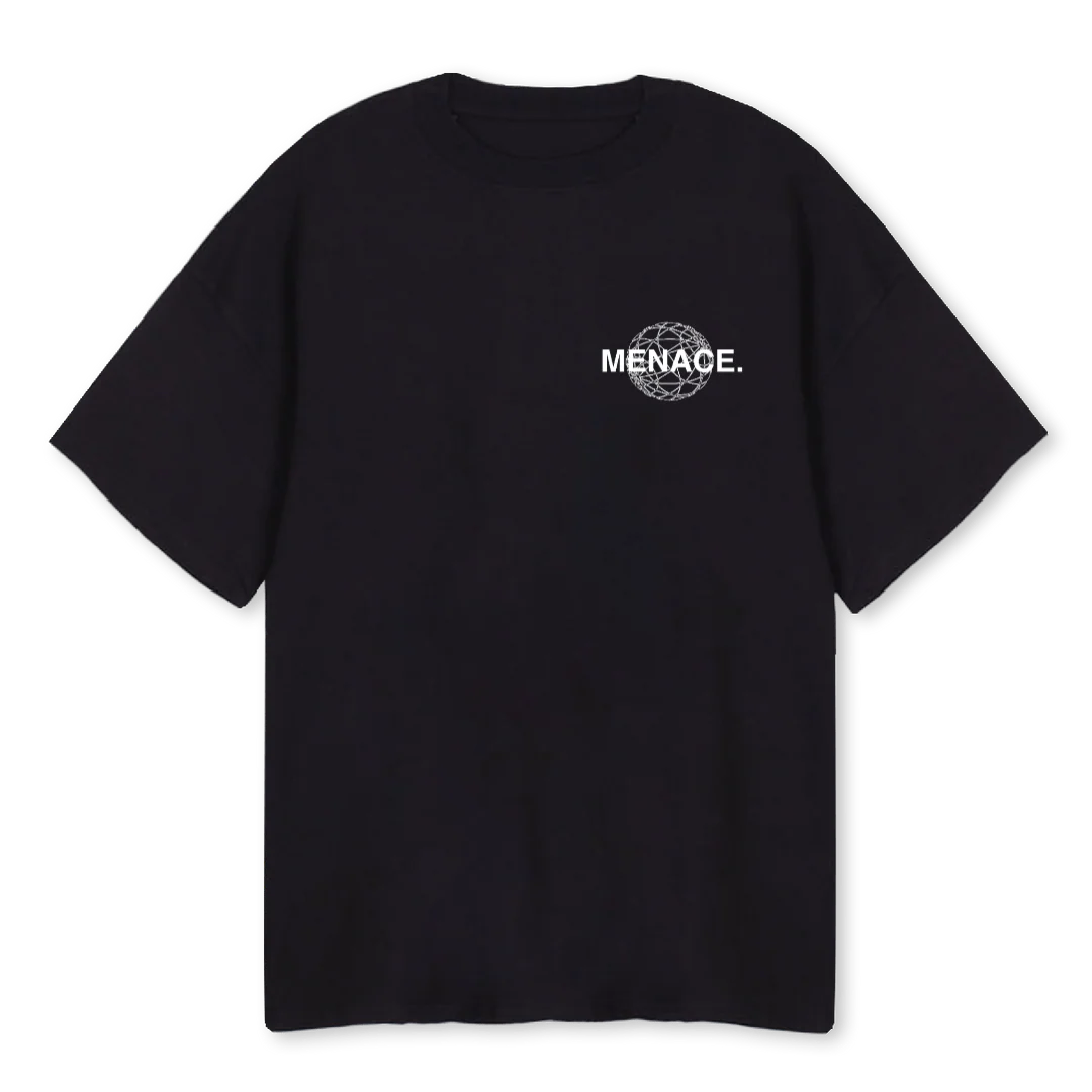SOR WHITEE Black Oversized Tee.