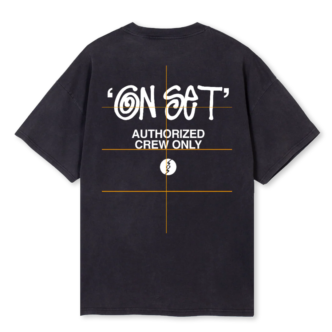 SOS Vintage Black Oversized Tee. - Image 2