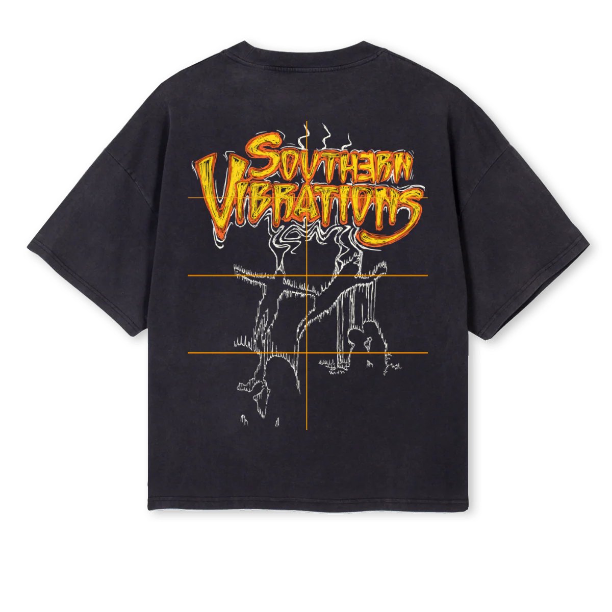 SOUTHERNVVIBRATIONS Vintage Black Oversized Boxy Tee. - Image 2