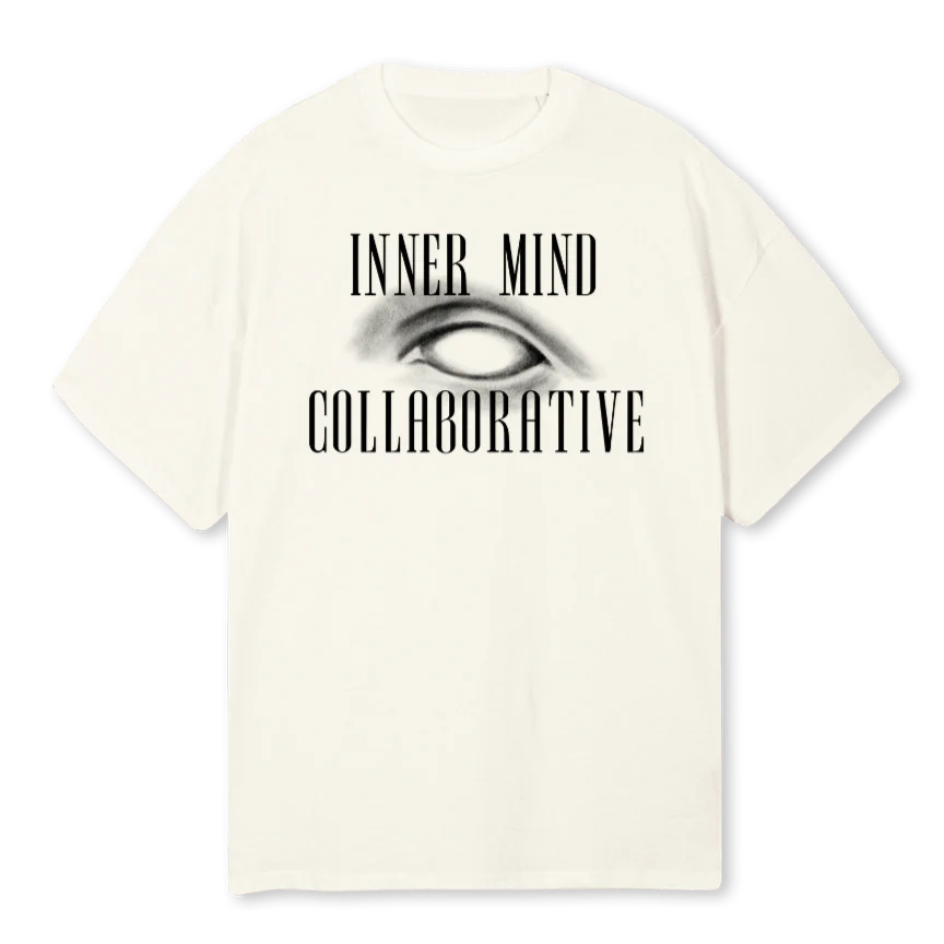 SPARK OF LIFE Cream Oversized Tee.