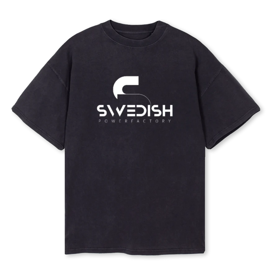 SPF BIG T Vintage Black Oversized Tee.