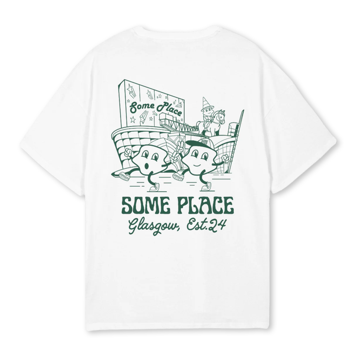 SPGREEN White Oversized Tee. - Image 2