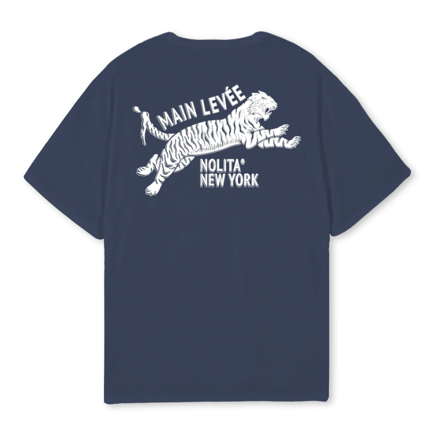 NOLITATIGER_N Navy Blue Oversized Tee - Image 2
