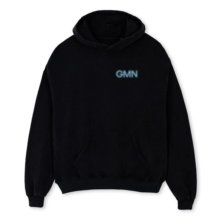 SPIRITHOOD Black Oversized Hoodie.