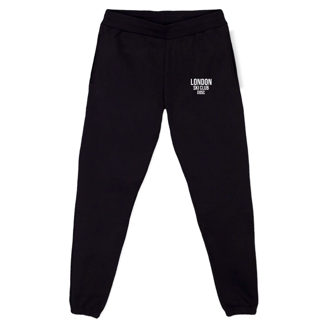 SPLSCBLACK Black Relaxed Sweatpants.