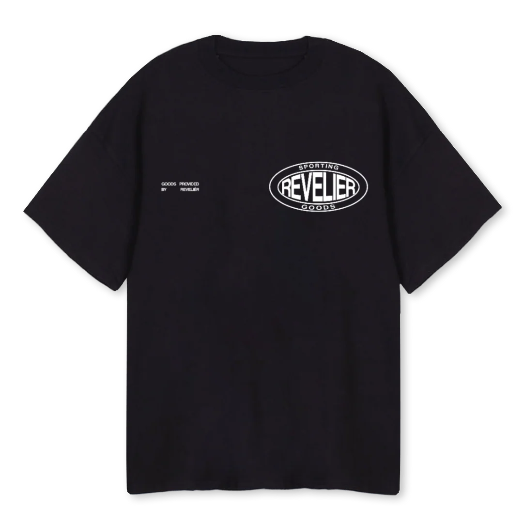 SPORTING GOODS Black Oversized Tee.