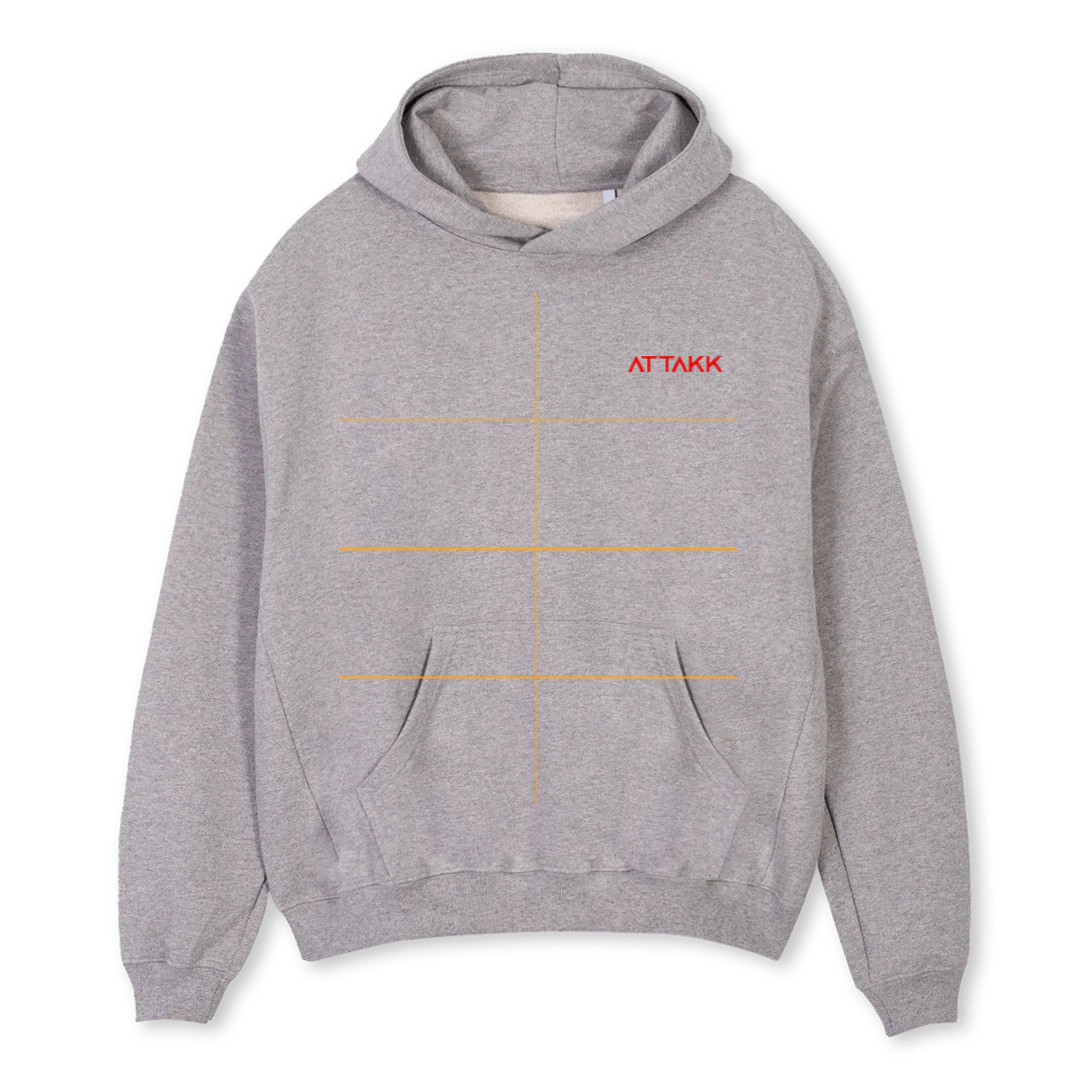 SPORTSCLUBHOODIE Grey Marl Oversized Hoodie.