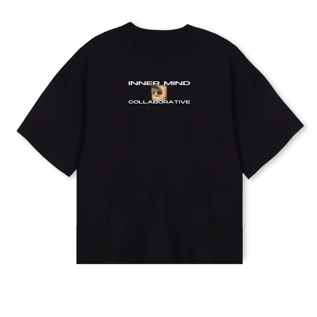 SPRKOFLFEREDUX Black Oversized Boxy Tee.