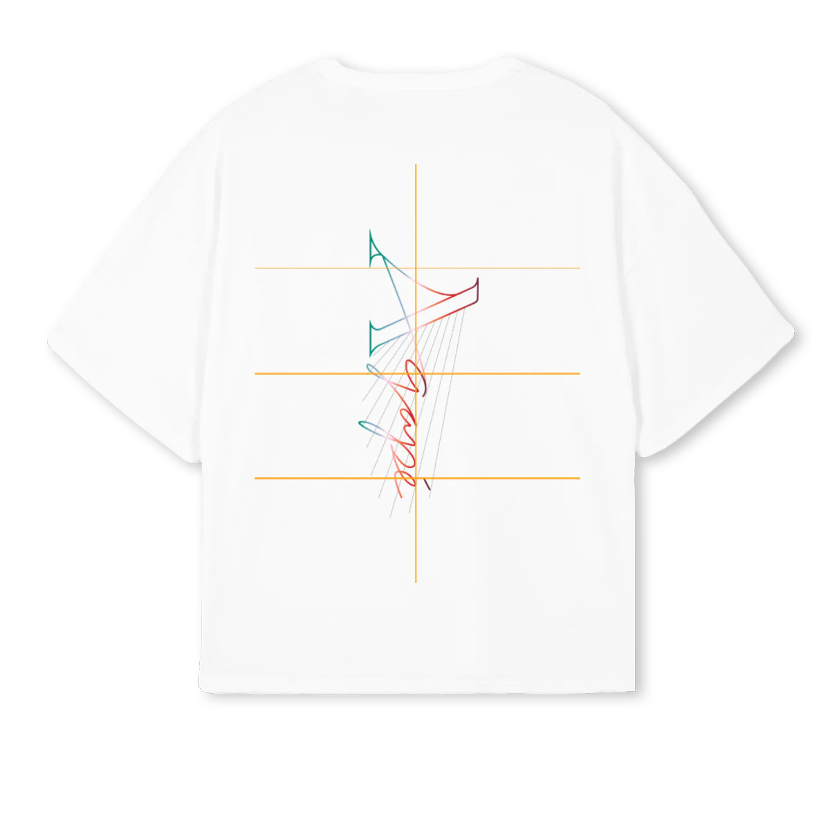 SPXAGAPE White Oversized Boxy Tee. - Image 2