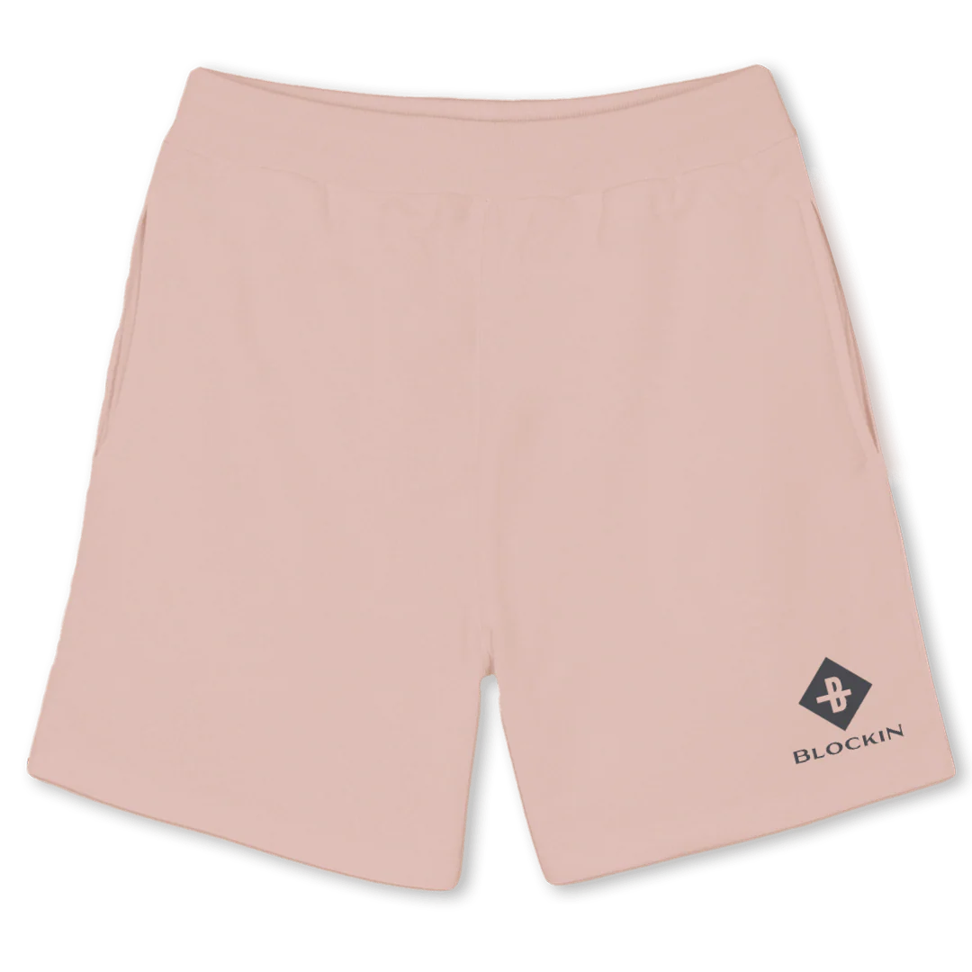 SS PINKSHORT Pink Clay Relaxed Sweatshorts.