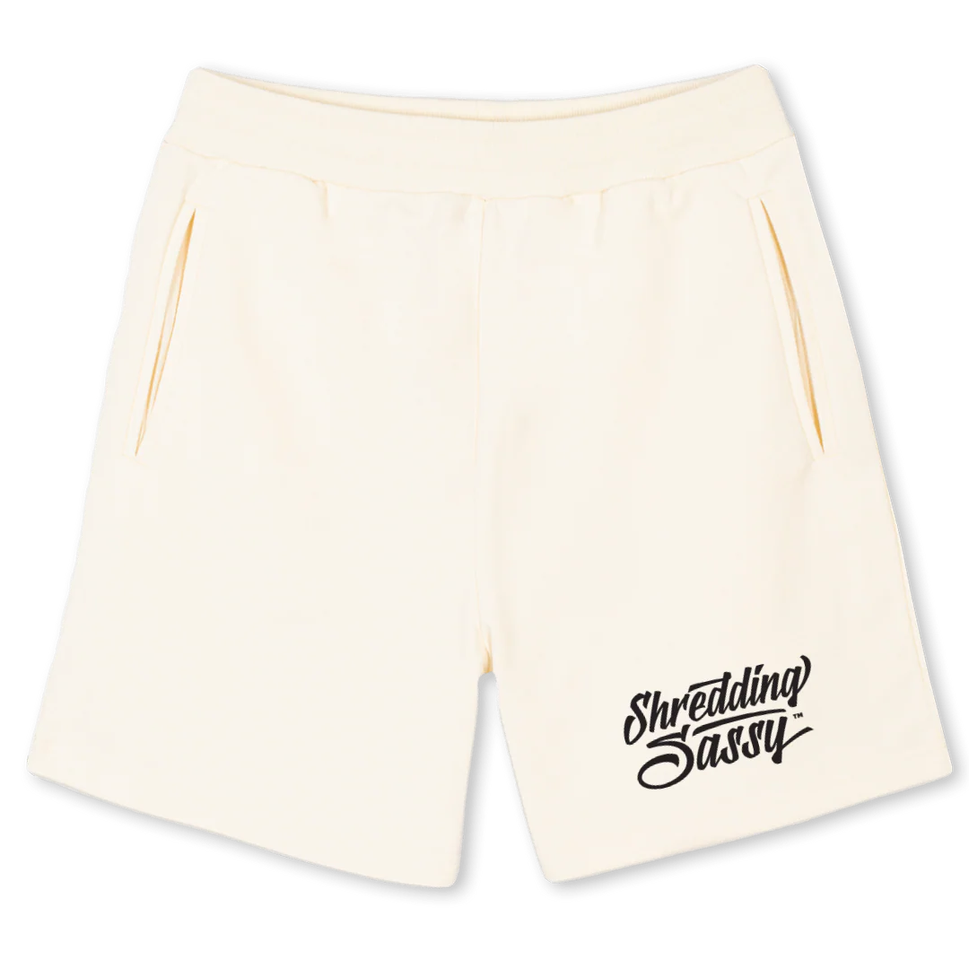 SSCREAMSHORT Cream Sweatshorts.