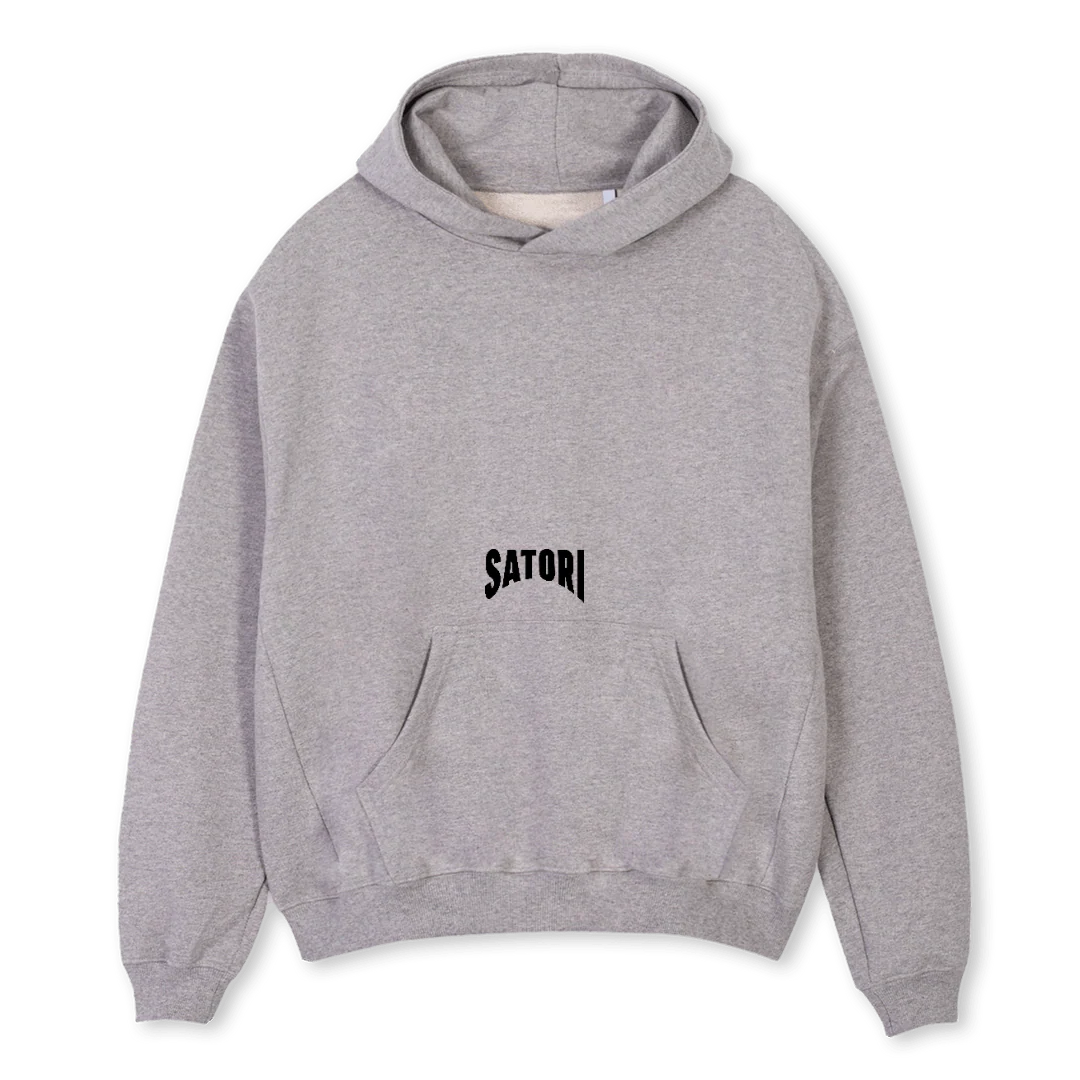 SSLSS Grey Marl Oversized Hoodie.