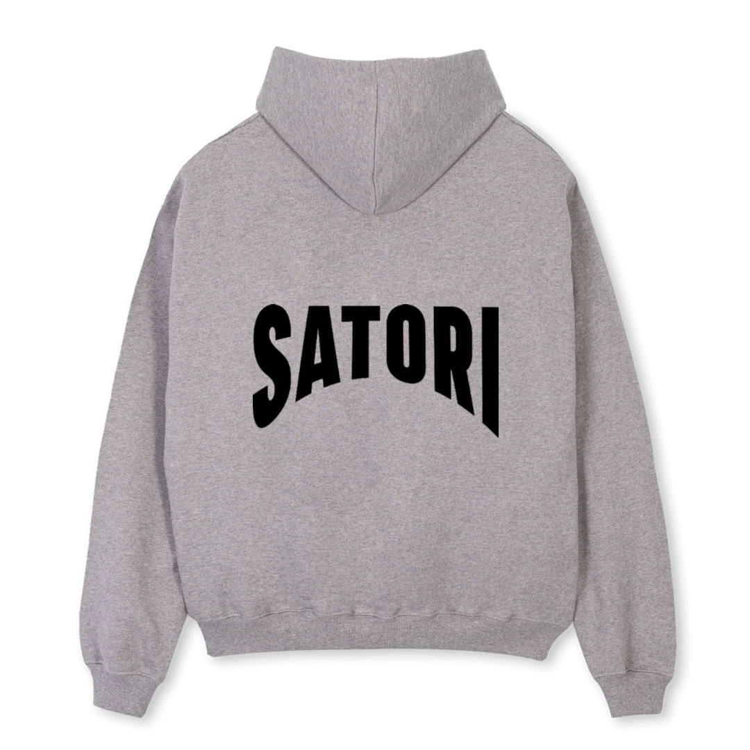 SSLSS Grey Marl Oversized Hoodie. - Image 2