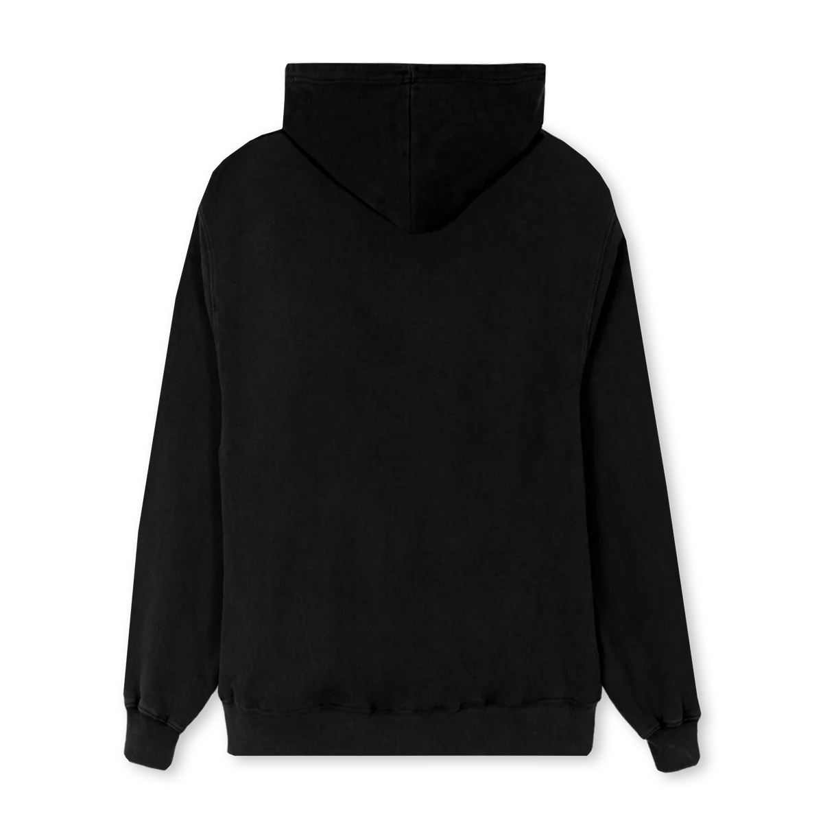 STACKEDWHITE Black Regular Zipped Hoodie. - Image 2