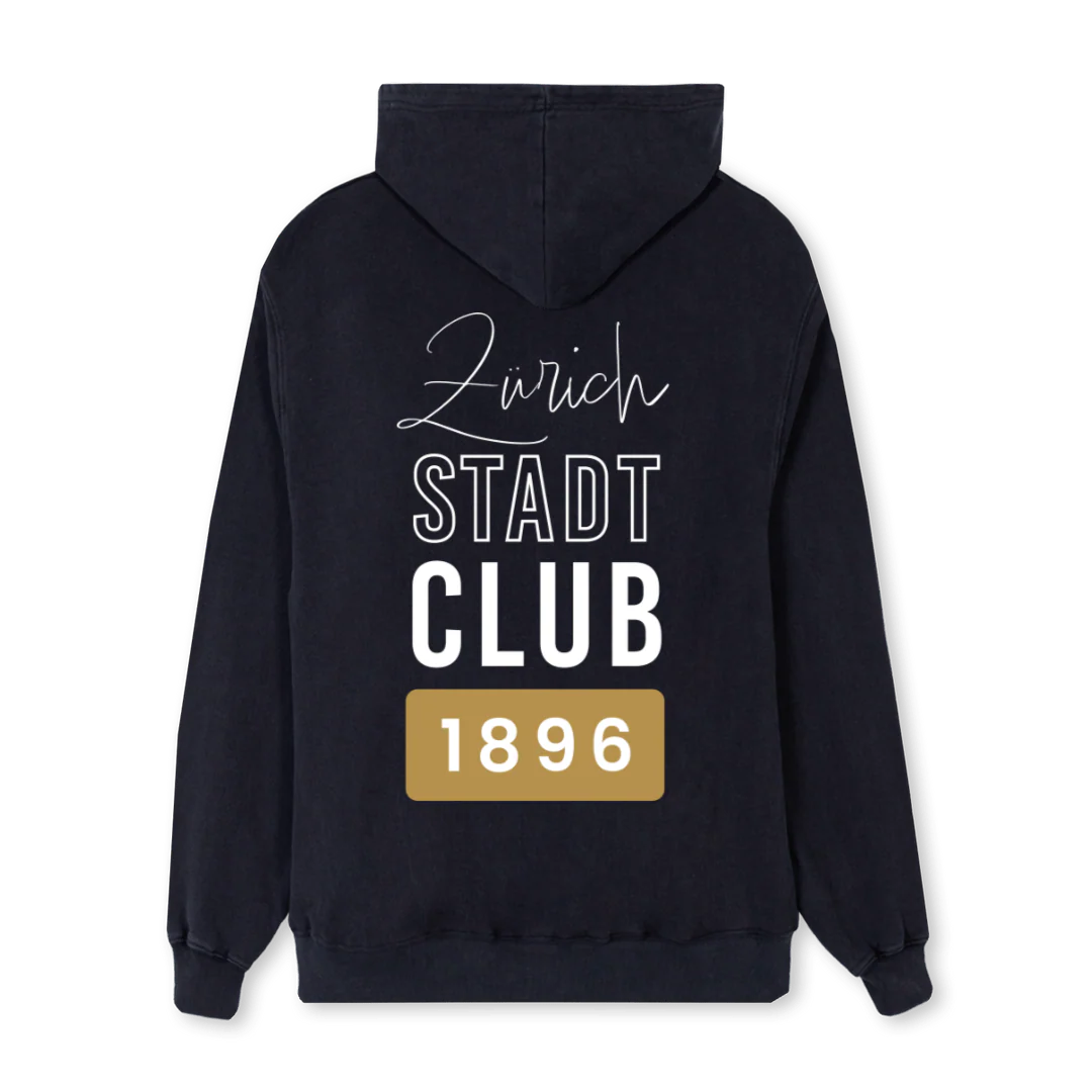 STADTCLUBHOODIEREG Vintage Black Regular Hoodie. - Image 2