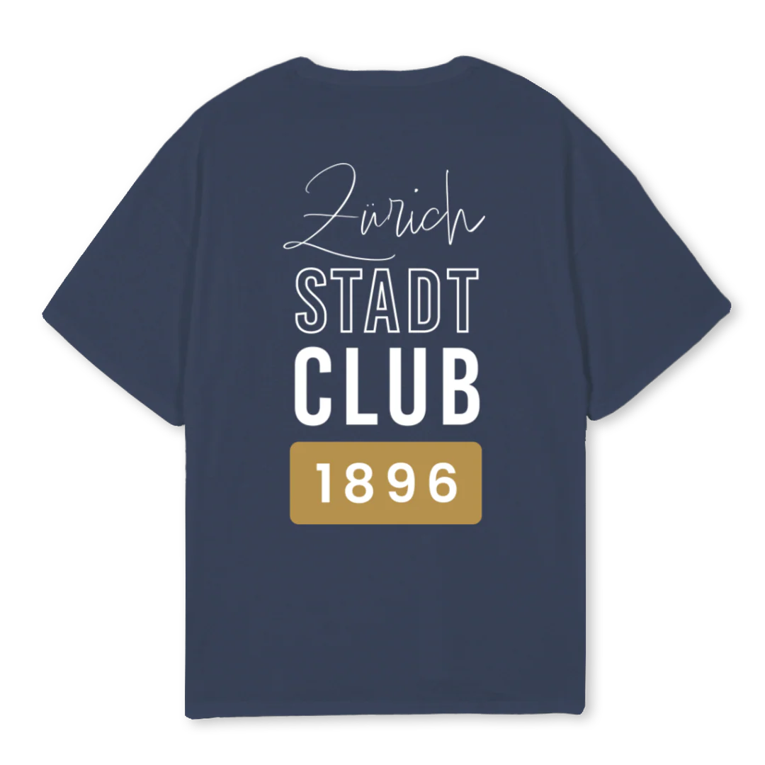 STADTCLUBSPECIAL Navy Blue Oversized Tee. - Image 2
