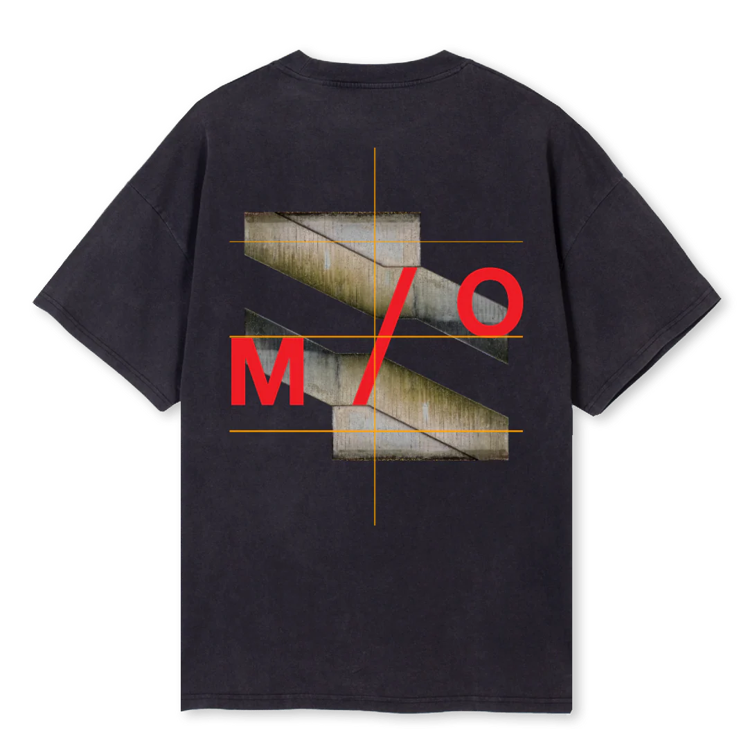 STAIRCASETEE Vintage Black Oversized Tee. - Image 2