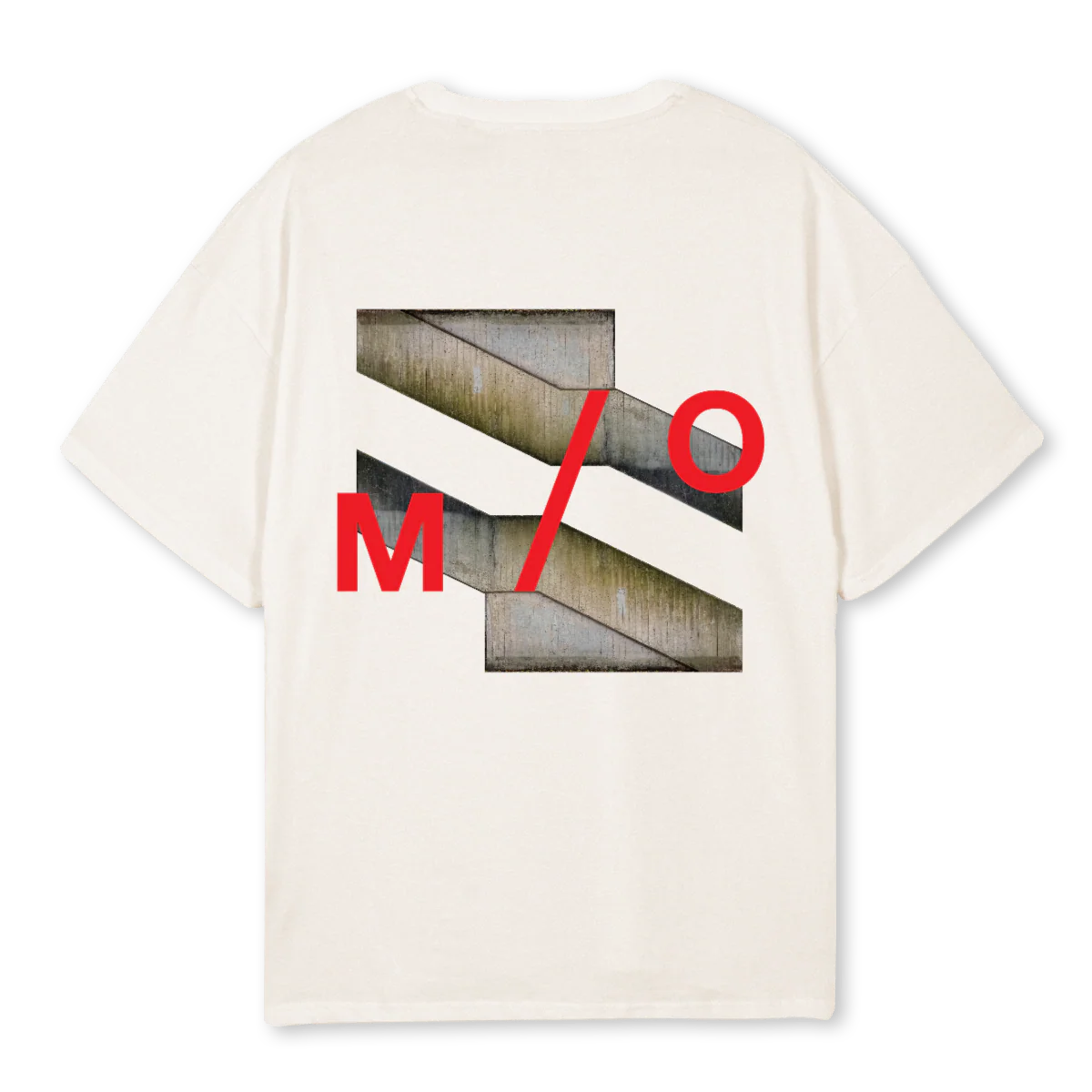 STAIRSRED Vintage White Oversized Tee. - Image 2