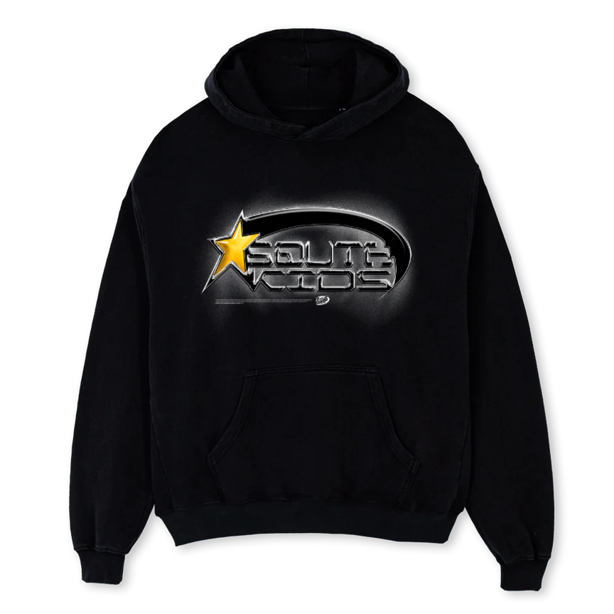 STARHOODIEV Black Oversized Hoodie.
