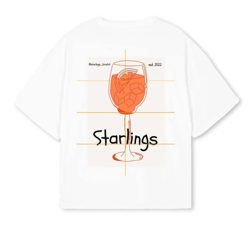 STARLINGS  White Oversized Boxy Tee. - Image 2
