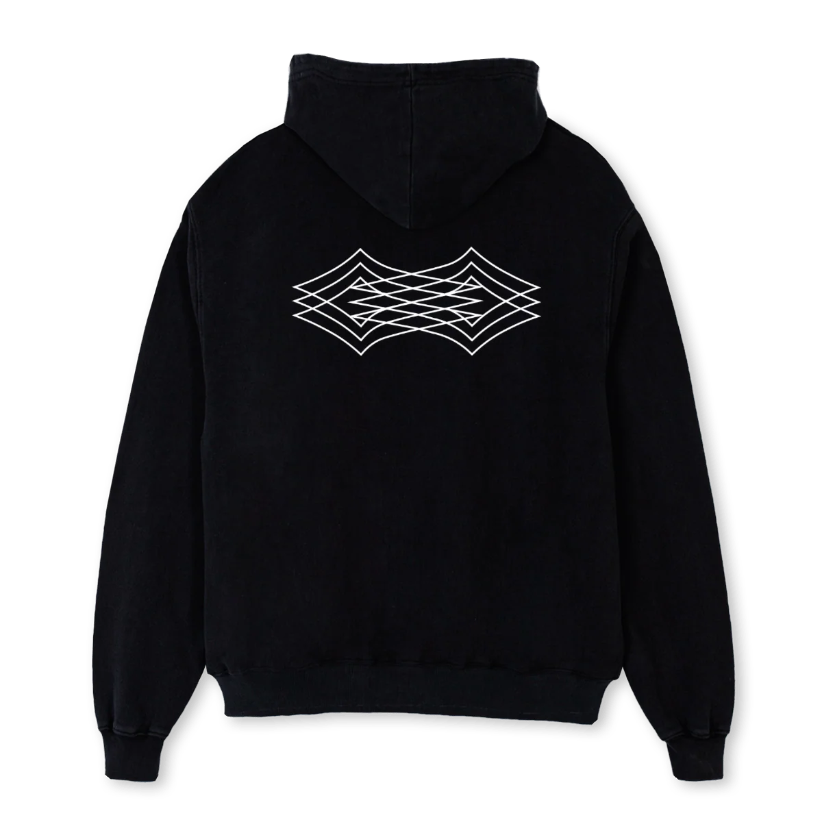 STARM Black Oversized Zipped Hoodie. - Image 2