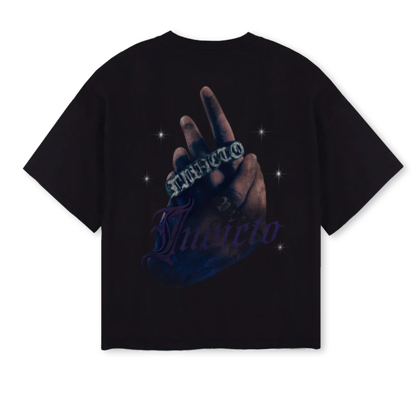 STARSSS Black Oversized Boxy Tee. - Image 2