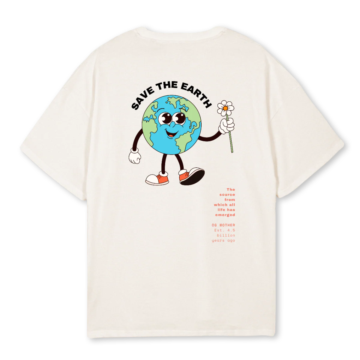 STE MAMA Vintage White Oversized Tee. - Image 2