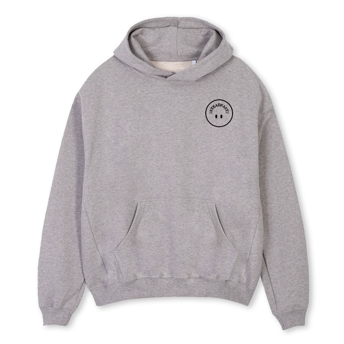 STEADRUNGREY Grey Marl Oversized Hoodie.